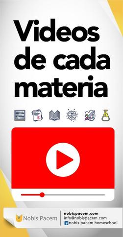 Videos que explican cada materia de Nobis Pacem